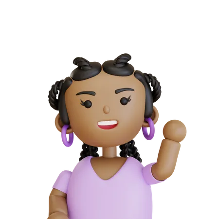 Personaje femenino  3D Icon