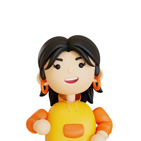 Personaje femenino  3D Icon