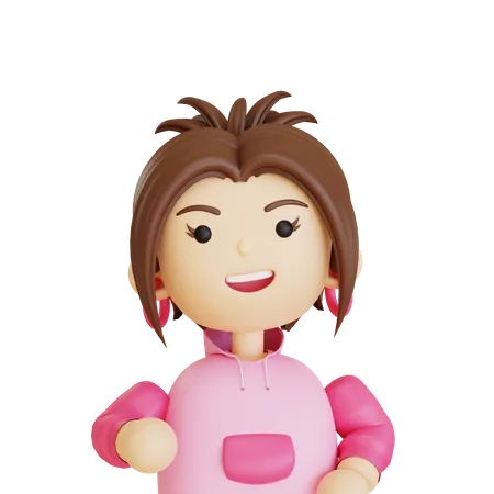 Personaje femenino  3D Icon