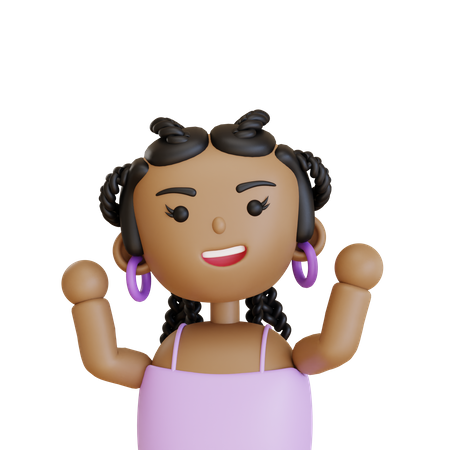 Personaje femenino  3D Icon