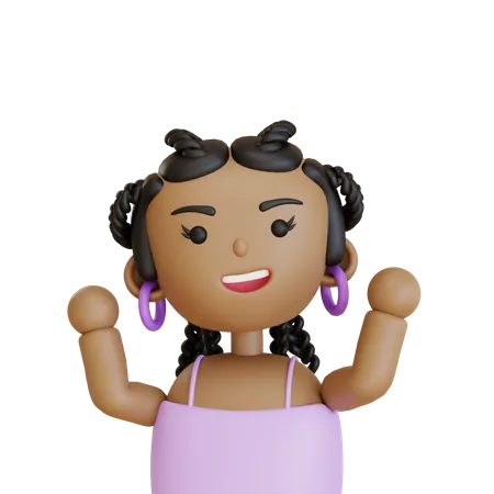 Personaje femenino  3D Icon