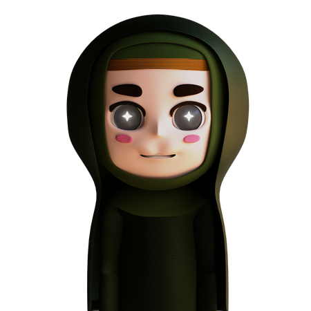 Personaje mujer ramadán  3D Icon