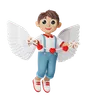 personaje de niño cupido de san valentín