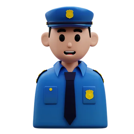 Personaje de policía  3D Icon