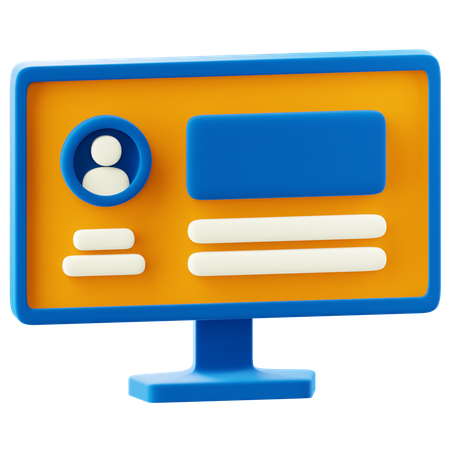 Personal Blog  3D Icon