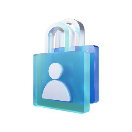 Personal Data Secure  3D Icon