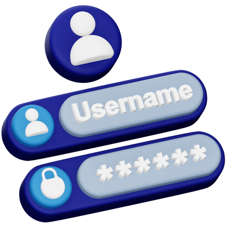 Personal Data Security  3D Icon