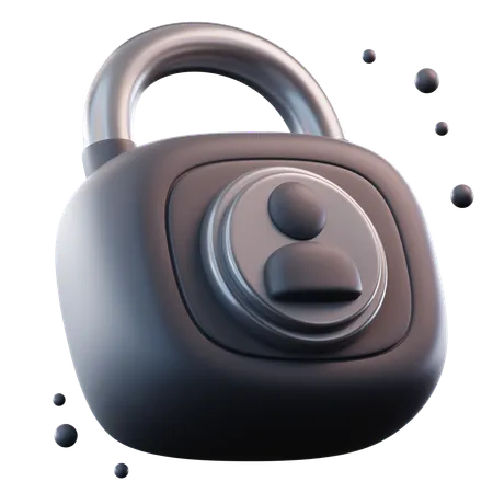 Personal Data Security  3D Icon