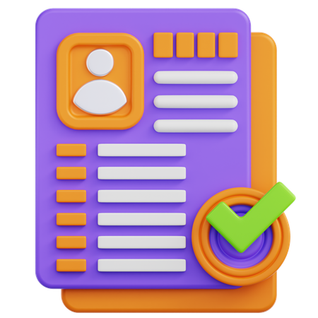 Personal Document  3D Icon