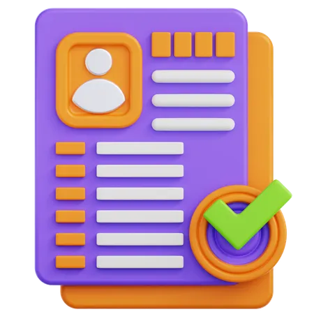 Personal Document  3D Icon