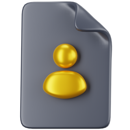 Personal File  3D Icon