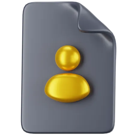 Personal File  3D Icon