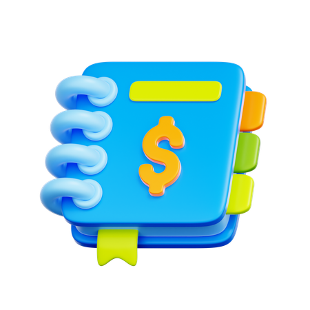 Personal Finance Ledger  3D Icon