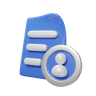 personal information 3d logo
