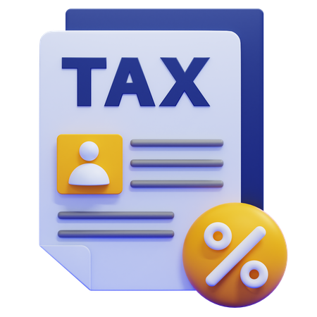 Personal Tax  3D Icon