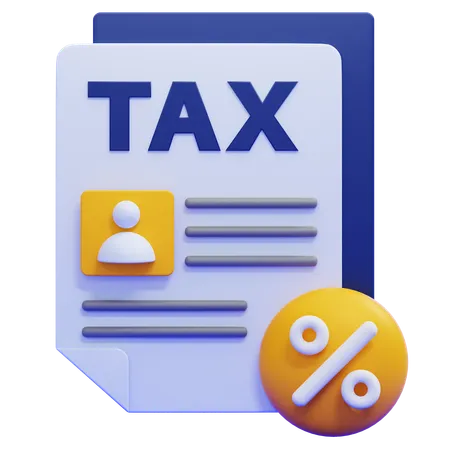 Personal Tax  3D Icon