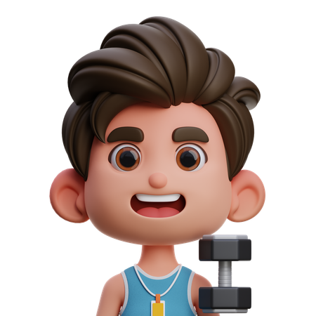 Personal Trainer  3D Icon