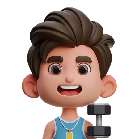 Personal Trainer  3D Icon