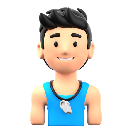 Personal Trainer Male  3D Icon