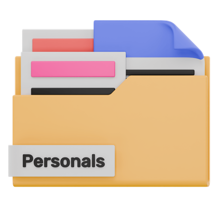 Personals Folder  3D Icon