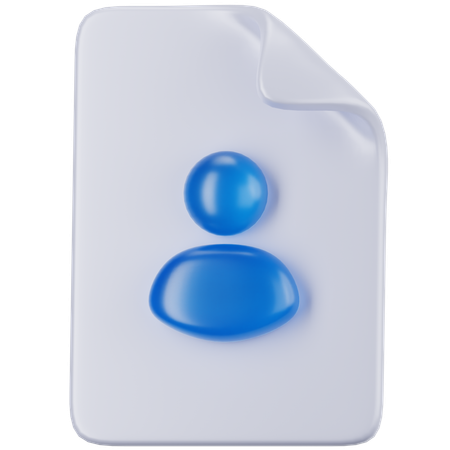 Personalakte  3D Icon