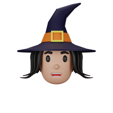 Personnage de sorcière  3D Icon