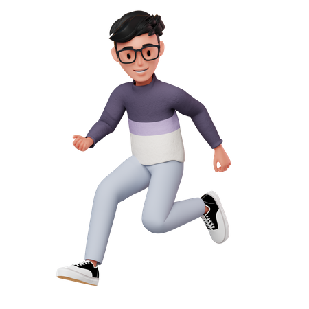 Personnage masculin courant  3D Illustration