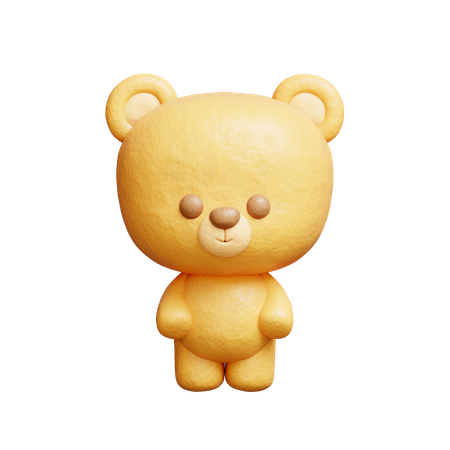 Personnage d'ours mignon  3D Icon