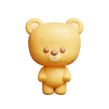 Personnage d'ours mignon  3D Icon