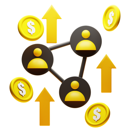 Réseau de personnes  3D Icon