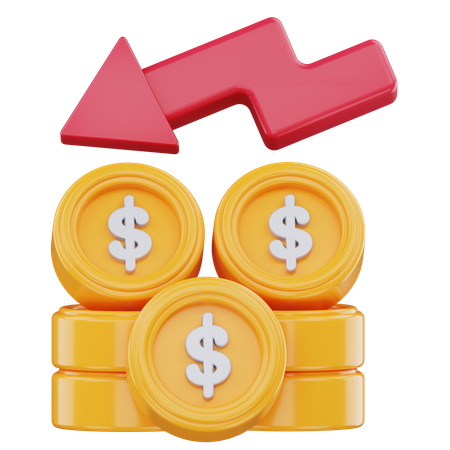 Perte d'argent  3D Icon