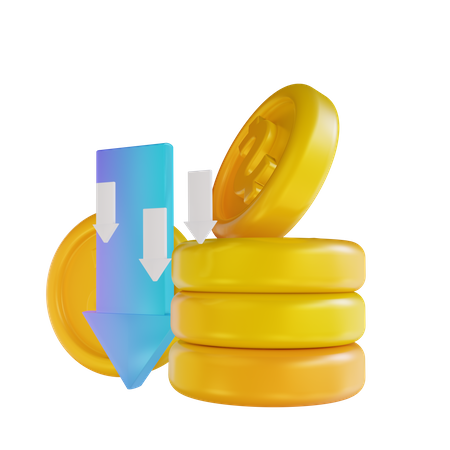 Perte d'argent  3D Icon