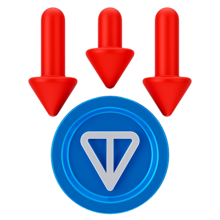 Perte de pièces de monnaie en tonnes  3D Icon