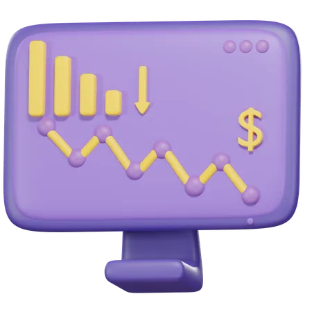 Perte financière  3D Icon