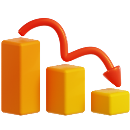 Perte financière  3D Icon
