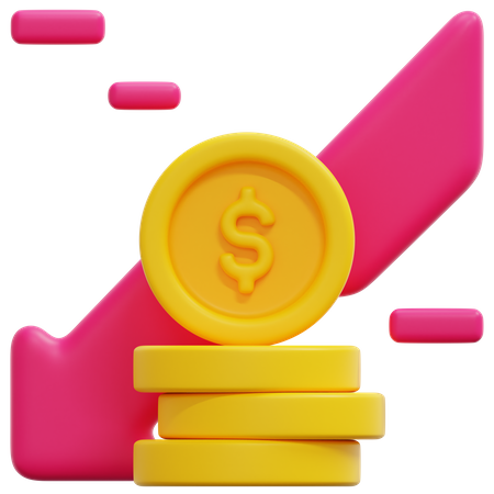 Perte financière  3D Icon