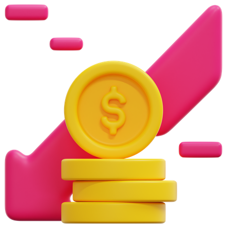 Perte financière  3D Icon