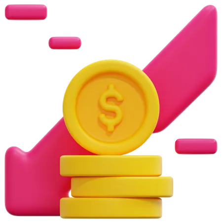 Perte financière  3D Icon