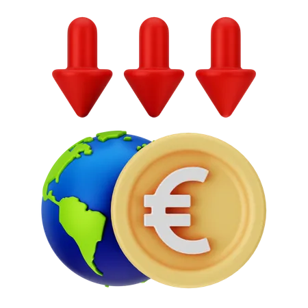 Perte globale  3D Icon