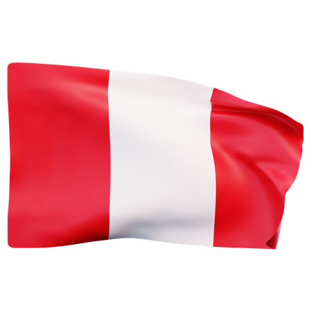 Bandeira do peru  3D Icon