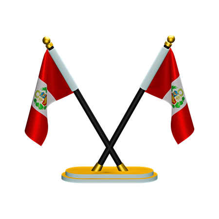 Peru Flag  3D Icon