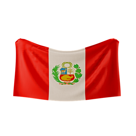 Peru Flag  3D Icon