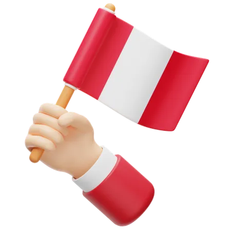 Peru Flag  3D Icon