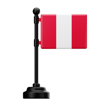 Peru Flag  3D Icon