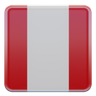 peru flag 3d logo