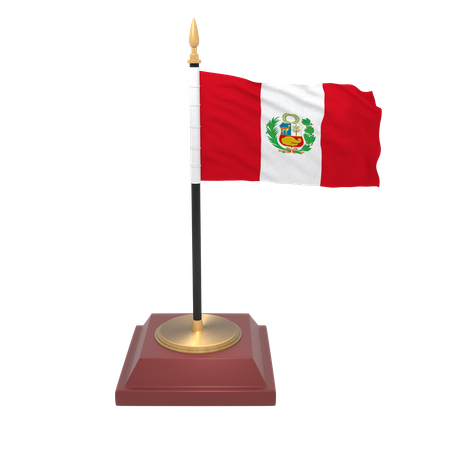 Peru flag  3D Icon