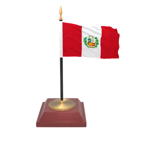 Peru flag  3D Icon