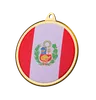 Peru Flag Medal Badge