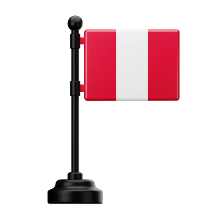 Peru-Flagge  3D Icon