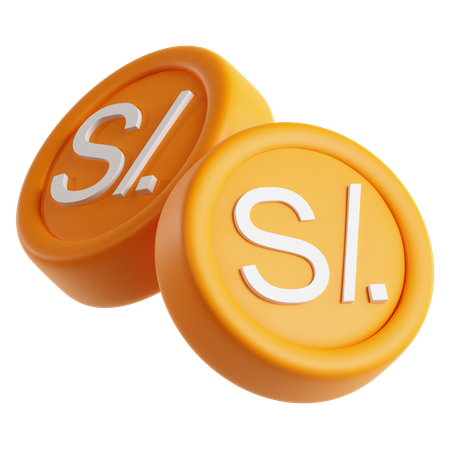 Peruanischer Sol  3D Icon